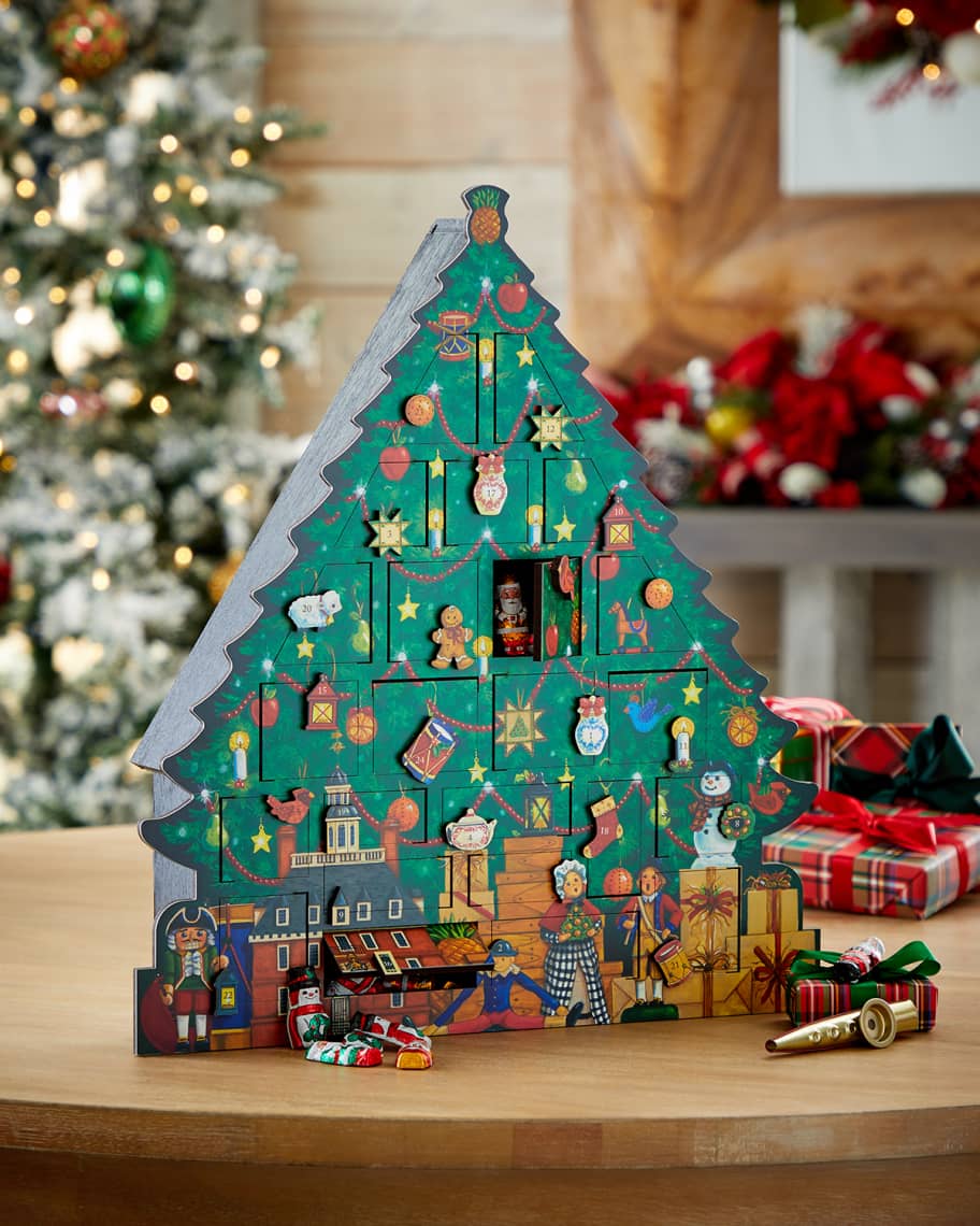 Byers' Choice Williamsburg Christmas Tree Advent Calendar Horchow