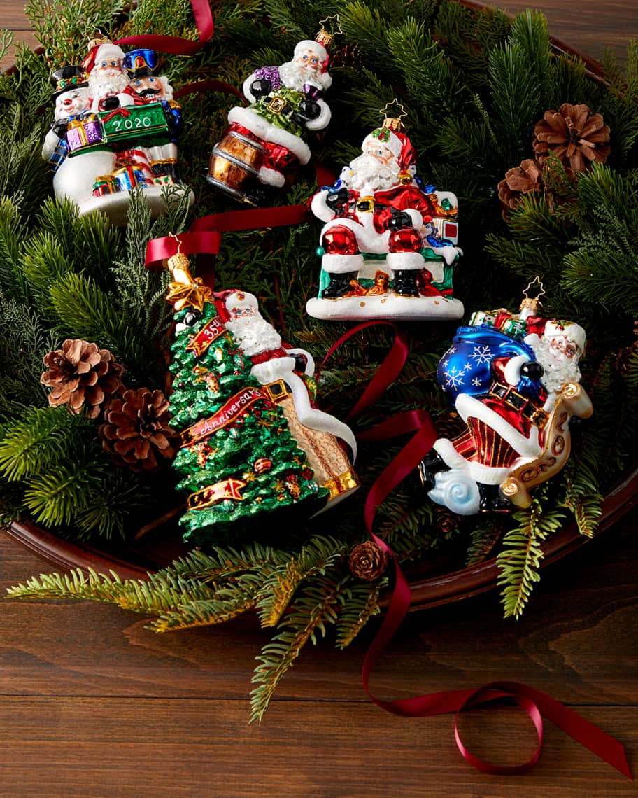 Image 2 of 2: 2020 Santa Saves The Date Christmas Ornament