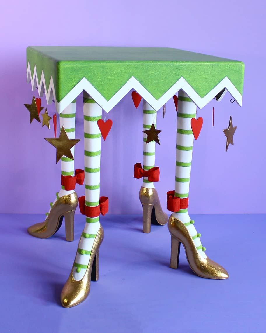 High heel cheap shoe table