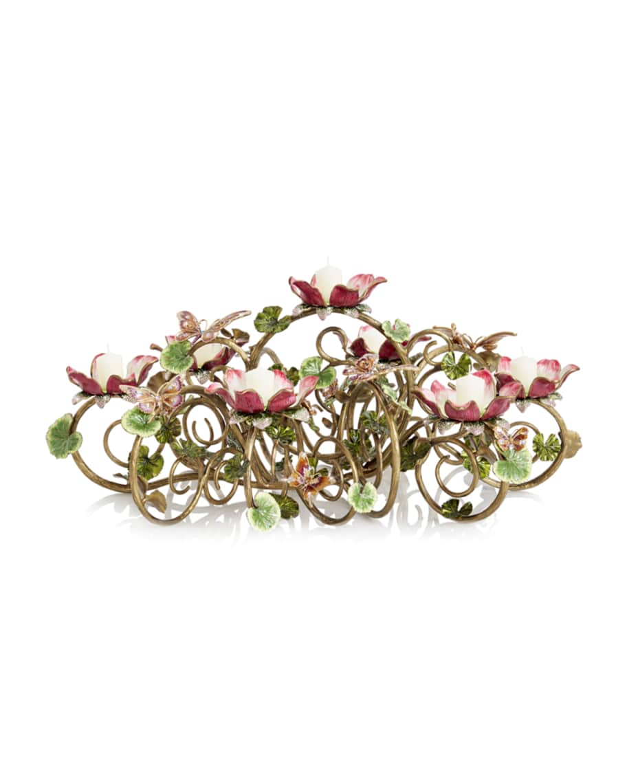 ❃Fiore.♡ Jay Strongwater Floral & Butterfly Candelabra | Horchow