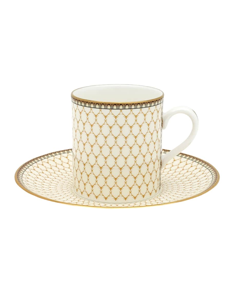 Image 1 of 1: Antler Trellis Coffee Cup & Saucer