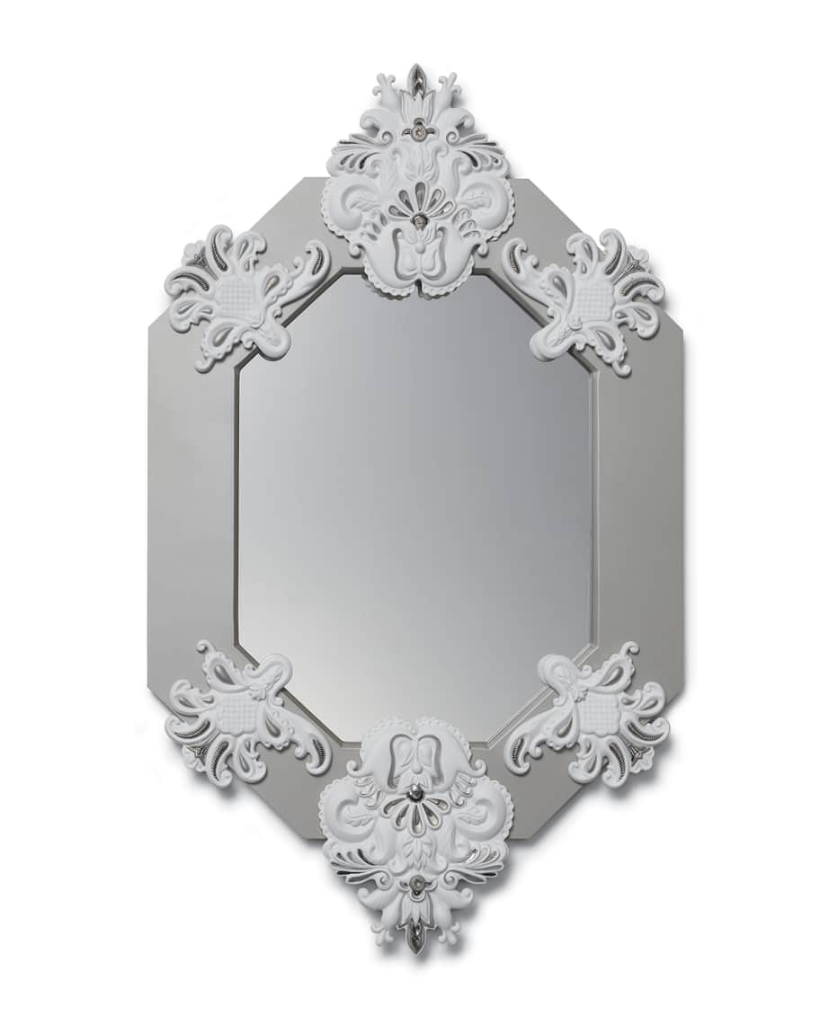 Image 1 of 1: Framed 8-Sided Wall Mirror