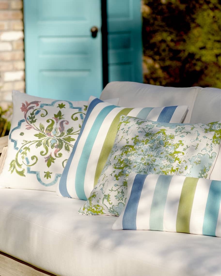 Image 2 of 3: Rhodes Stripe Sunbrella Pillow