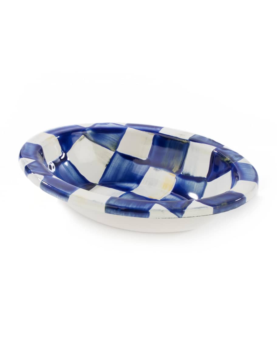 Image 1 of 1: Royal Check Enamel Soap Dish