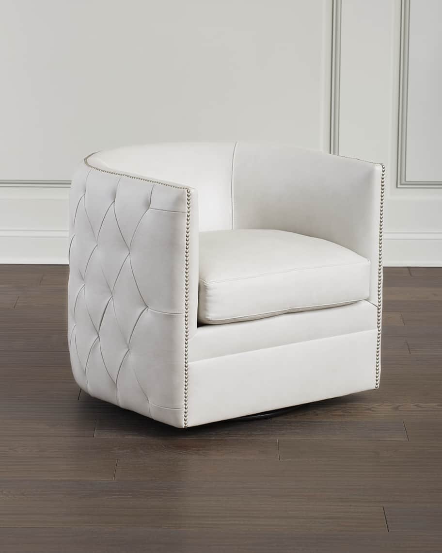Bernhardt palazzo swivel deals barrel chair