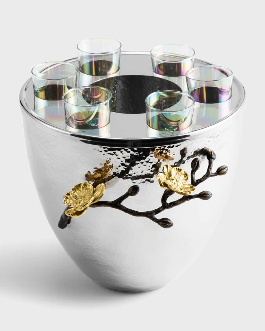 Michael Aram Gold Orchid Vodka Service | Horchow