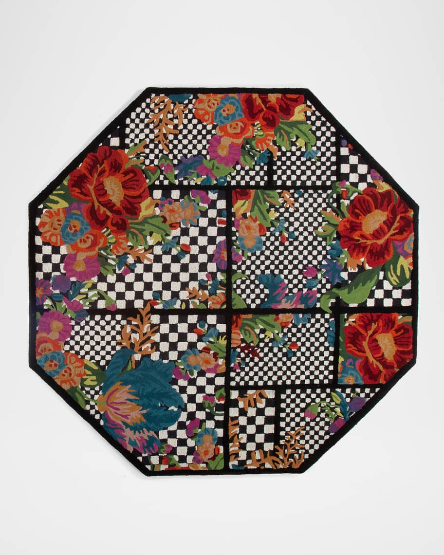 Image 1 of 2: Flower Market Trellis Rug, 6'