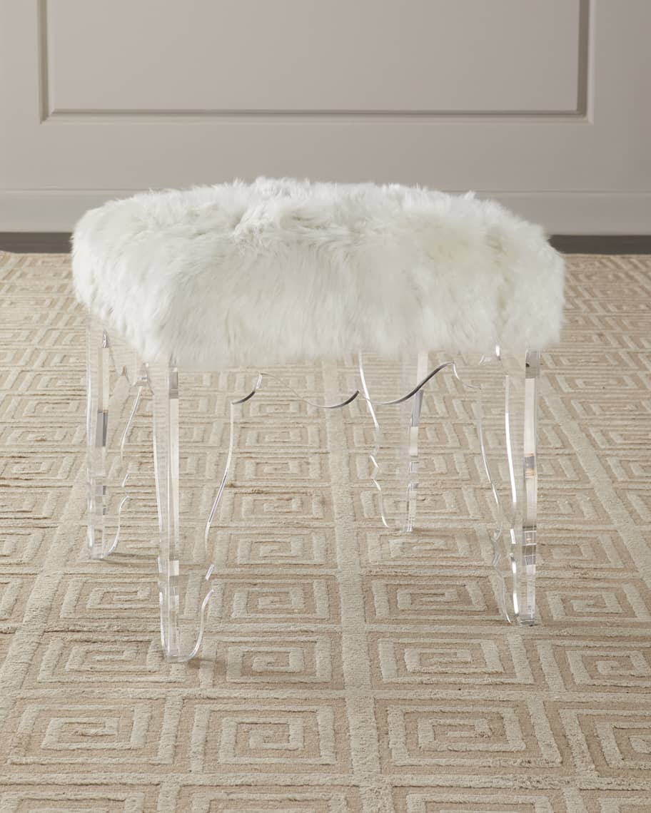 Acrylic ottoman deals