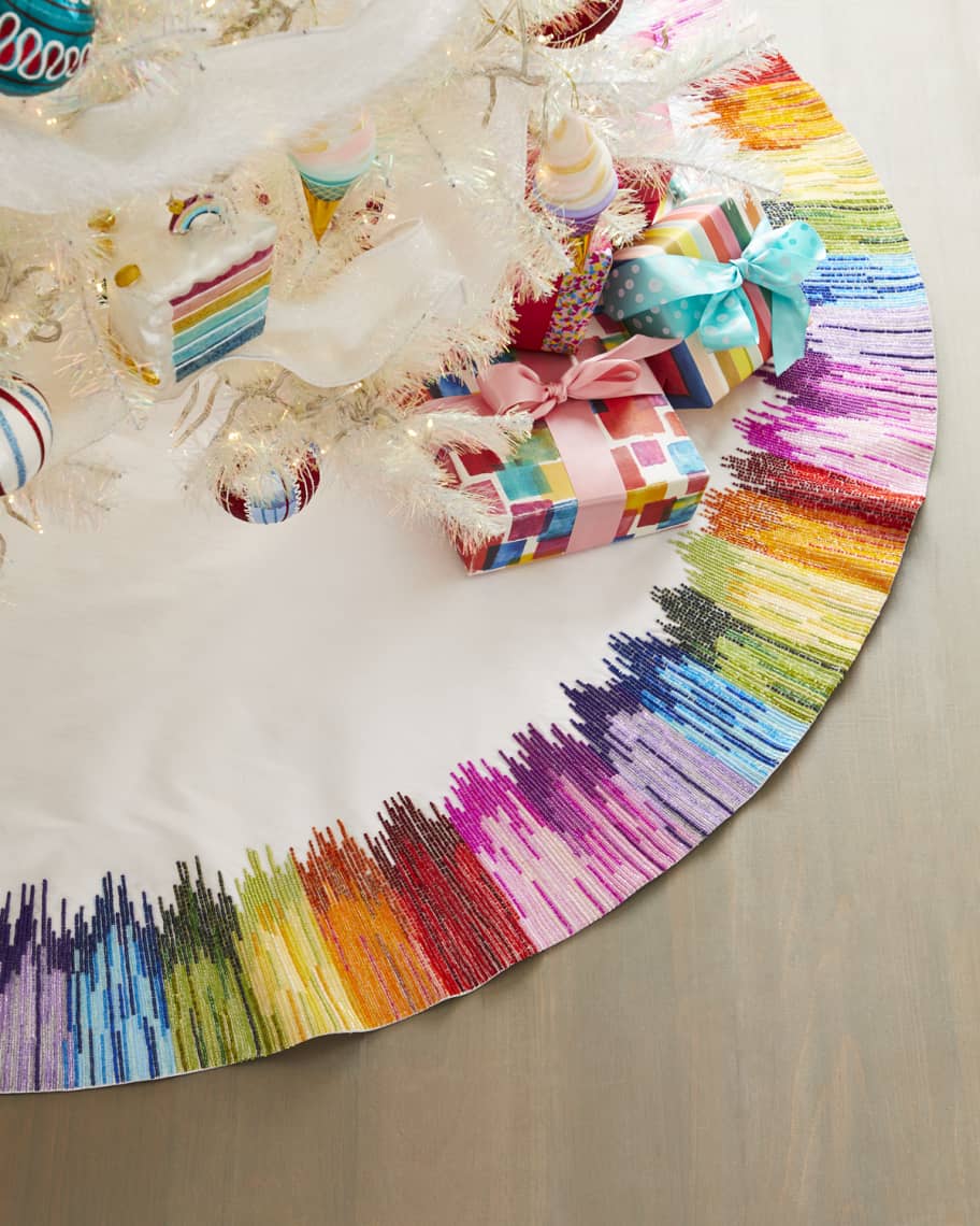 Neiman Marcus Rainbow Ombre Tree Skirt Horchow