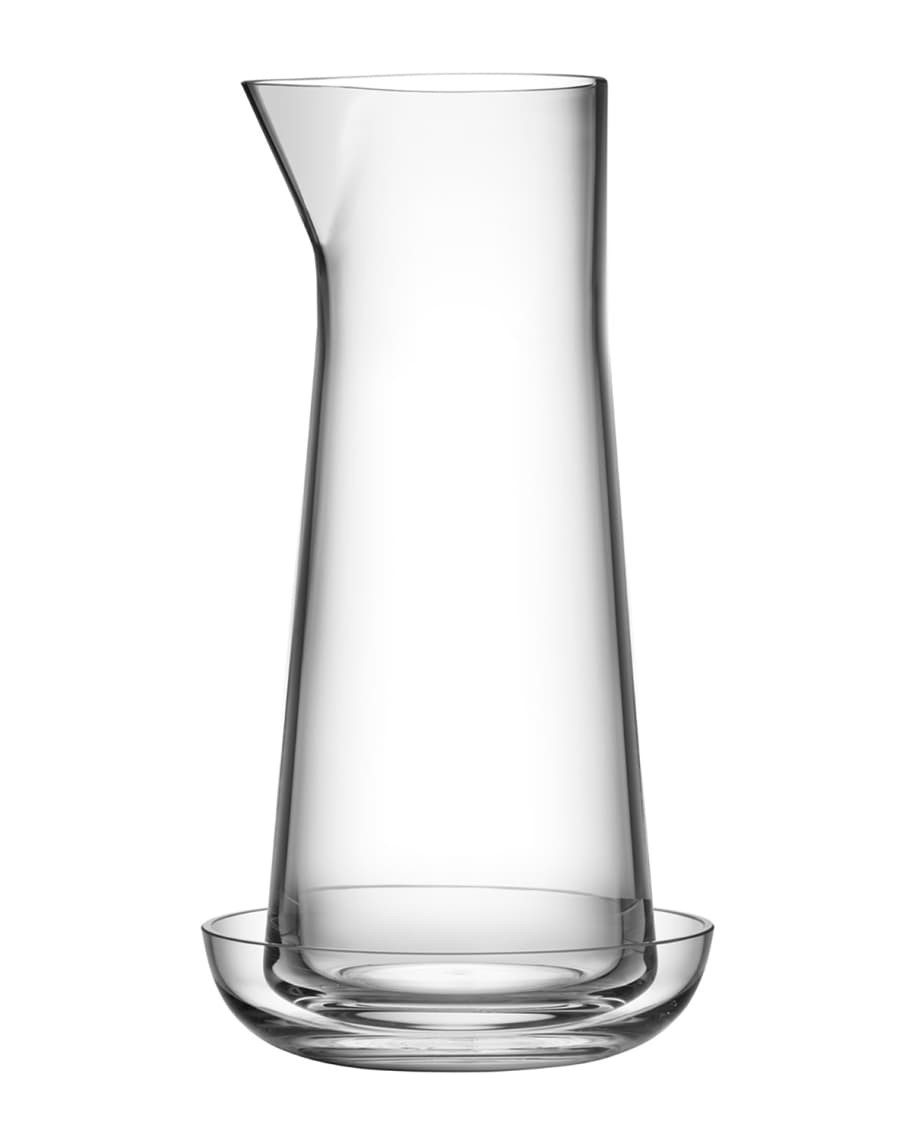 Image 1 of 2: Informal Carafe with Bowl, Clear