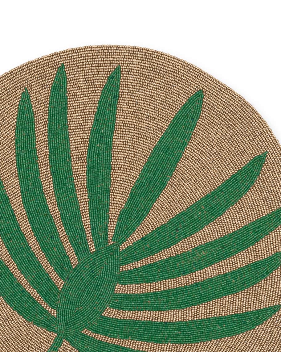 Image 2 of 3: Palm Frond Placemat, Green