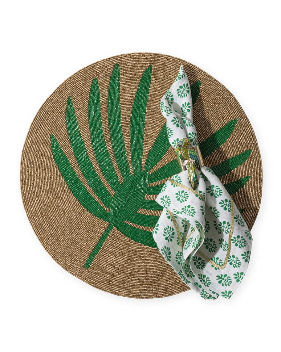 Image 3 of 3: Palm Frond Placemat, Green