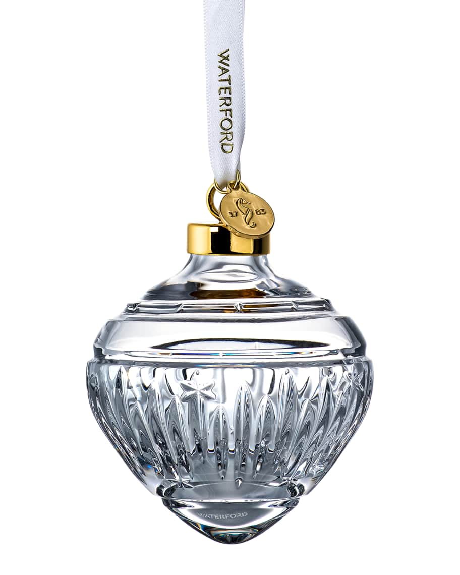 Image 1 of 1: Winter Wonders Midnight Frost Bauble Ornament, Clear