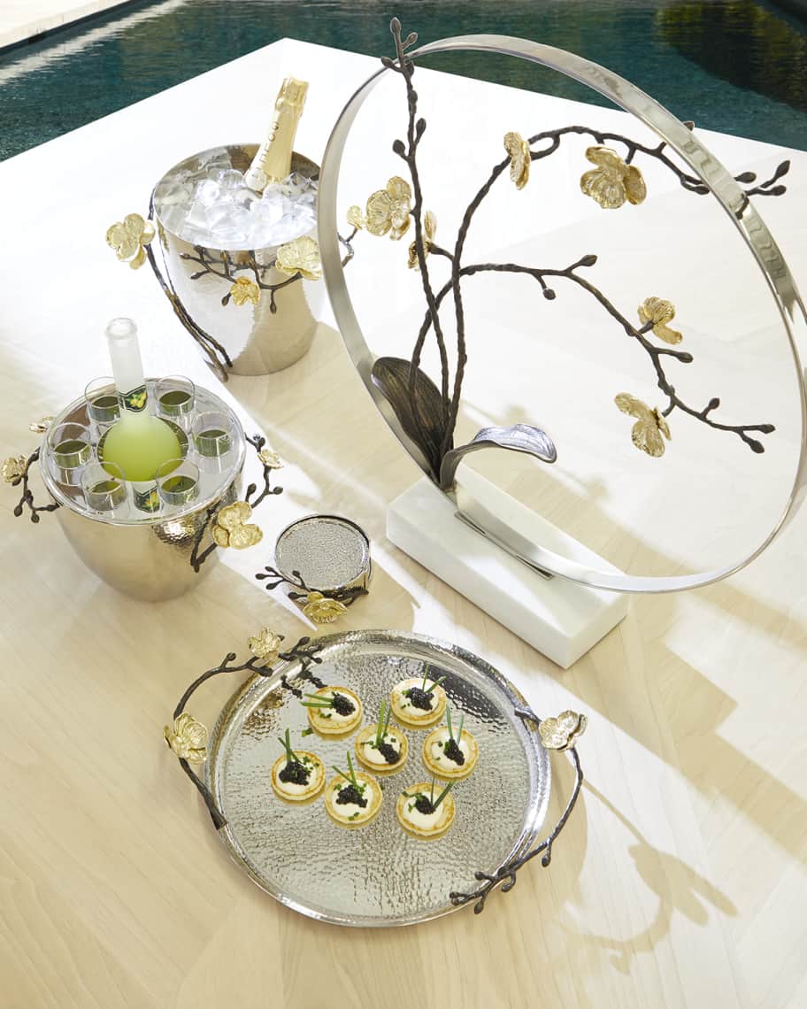Image 2 of 2: Gold Orchid Champagne Bucket