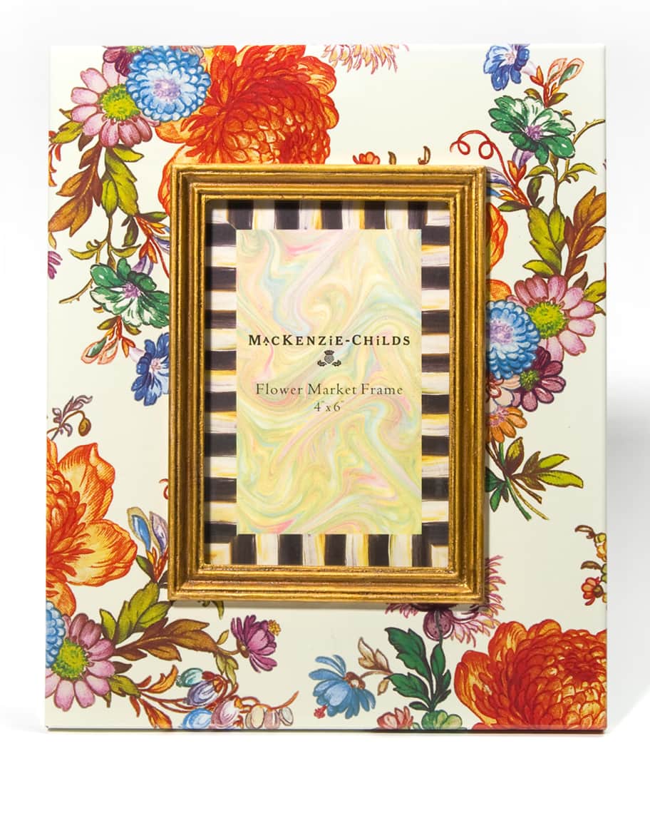 MacKenzieChilds Flower Market Picture Frame, 4" x 6" Horchow