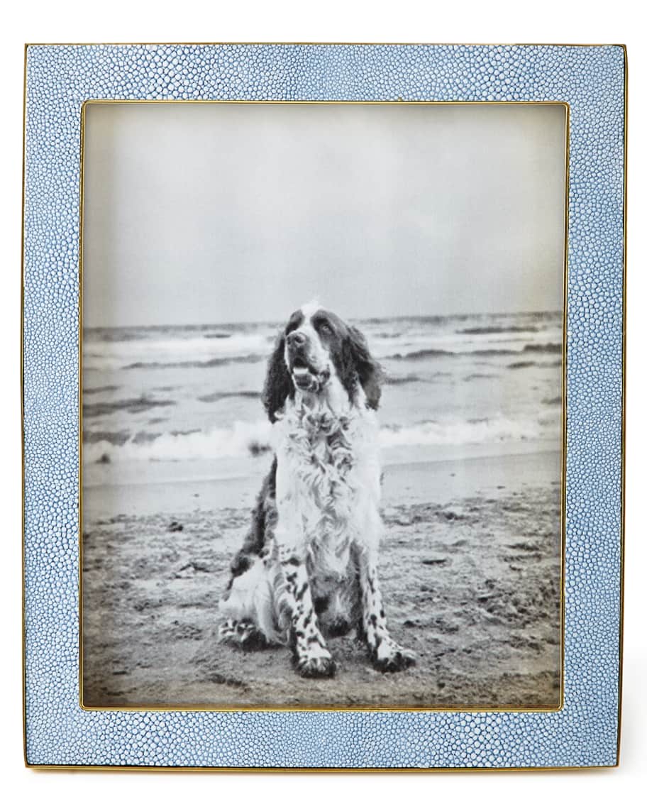 AERIN Blue Shagreen 8" x 10" Picture Frame Horchow