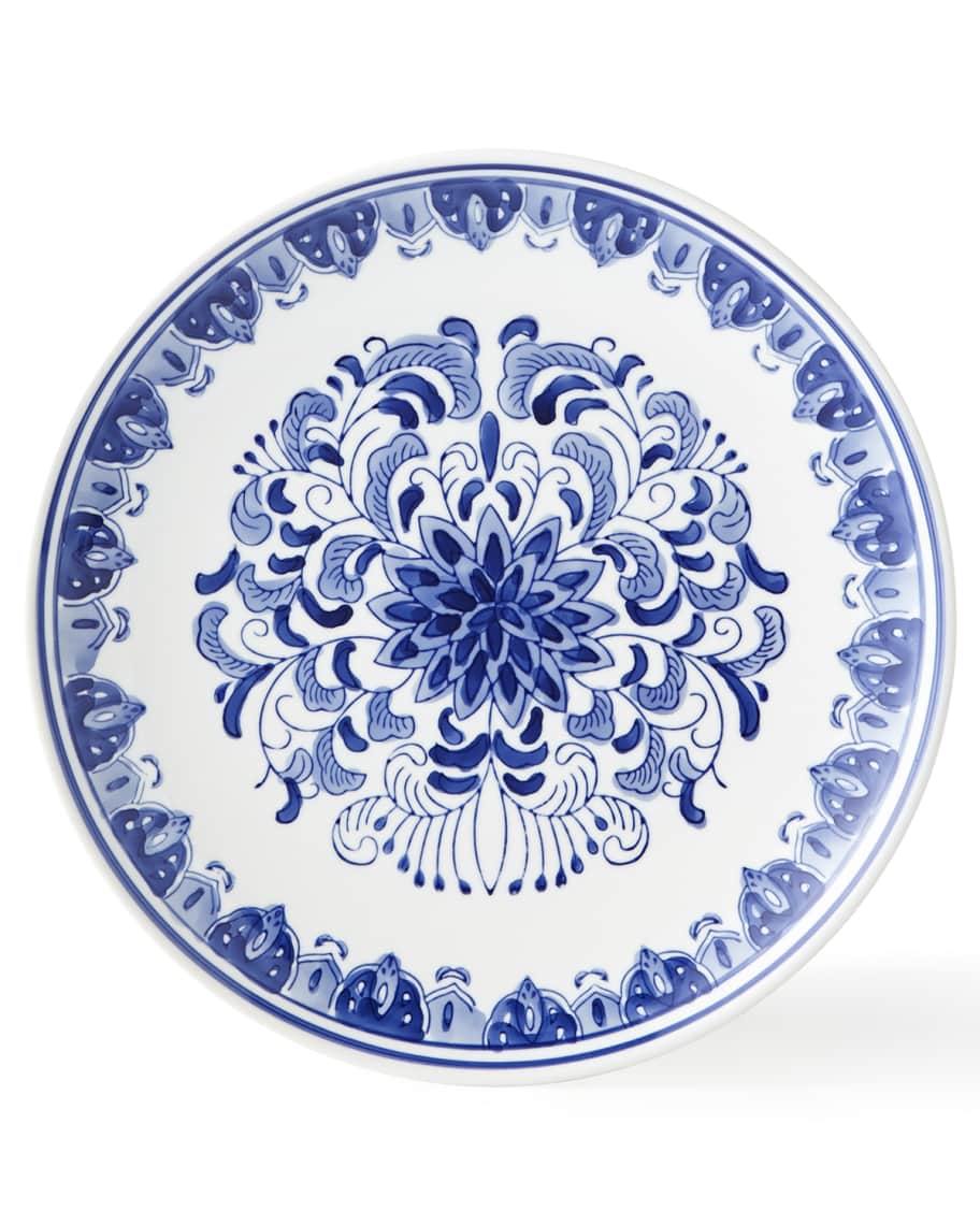 Neiman Marcus Set of 12 Assorted Blue & White Dinner Plates