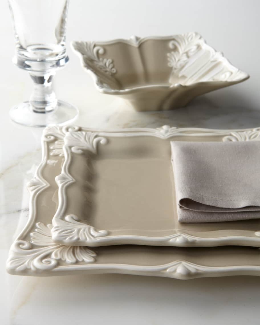 Image 1 of 3: 12-Piece Square Baroque Dinnerware Service