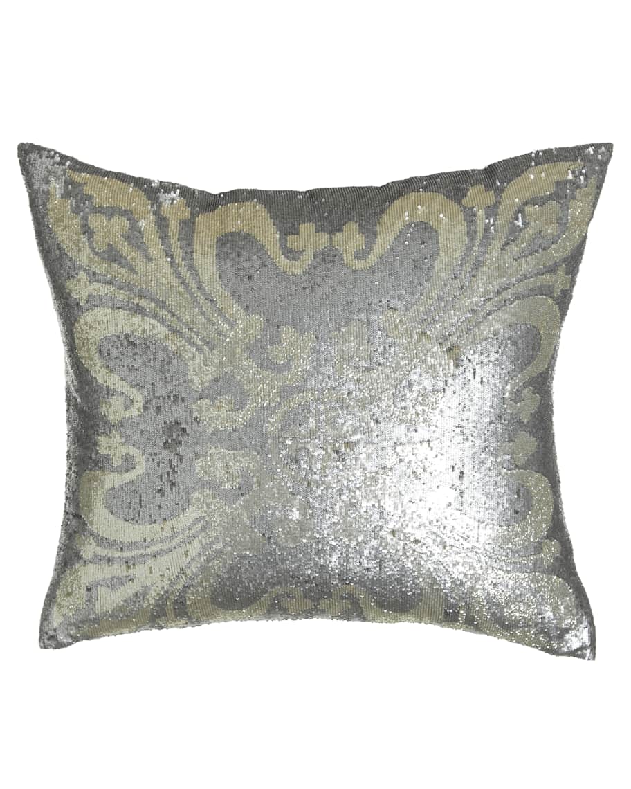 Image 1 of 1: Sequined Pillow, 22"Sq.