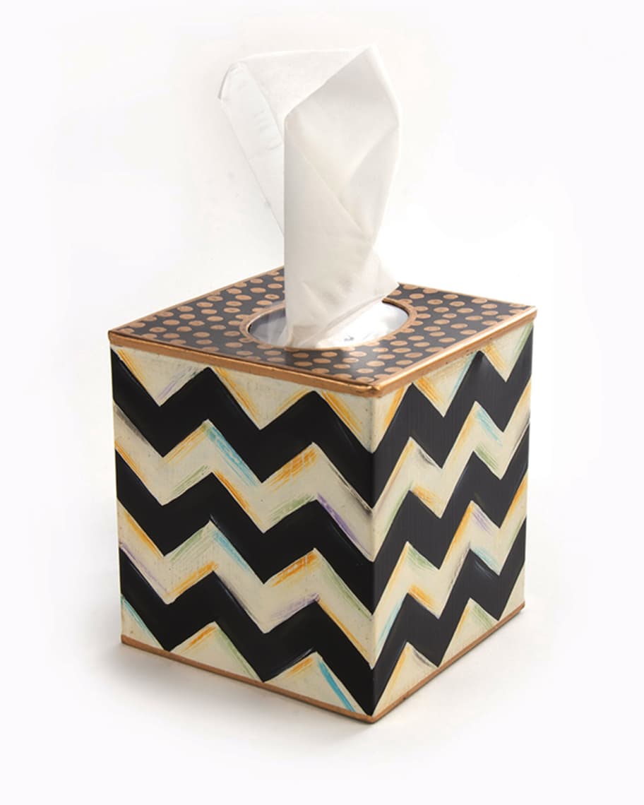 Image 1 of 1: Zigzag Tissue Box Cover