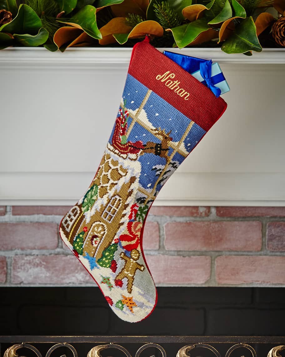 Sferra needlepoint christmas stockings