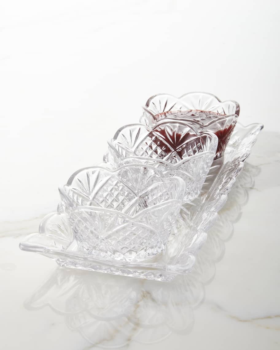 Image 1 of 3: 4-Piece Crystal Relish Server