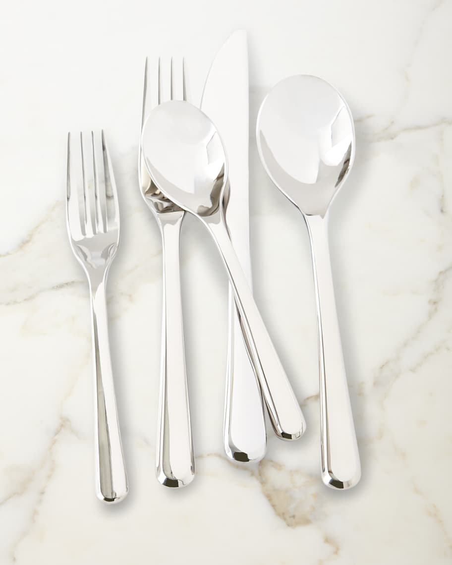 Image 1 of 5: Aura 45-Piece Flatware Set