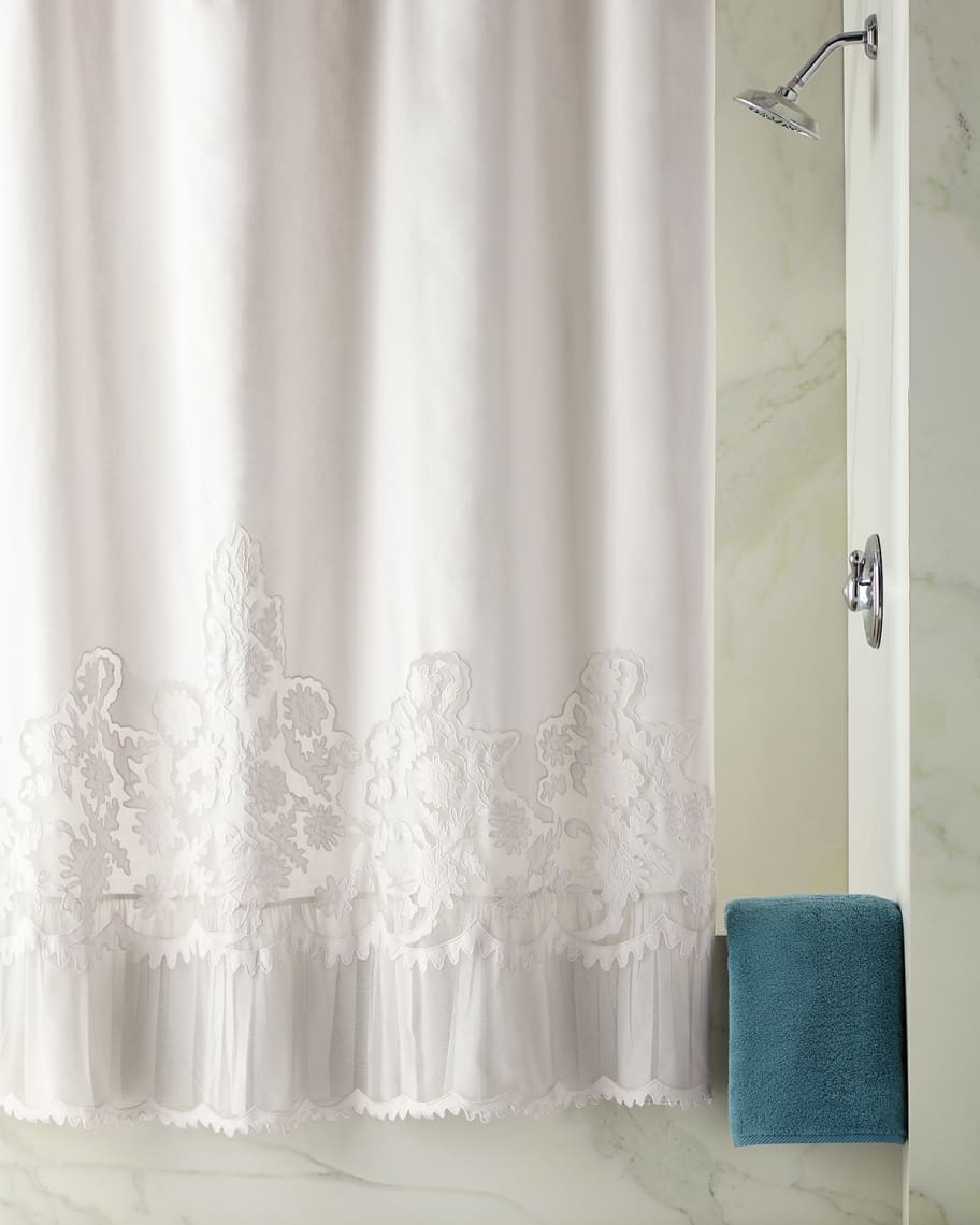 Pom Pom at Home Caprice Shower Curtain, Cloud Horchow