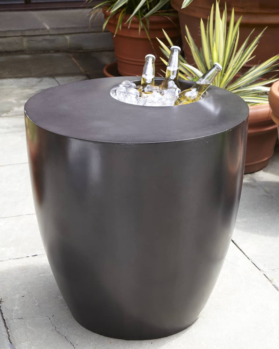 Image 1 of 2: Beverage Cooler Side Table