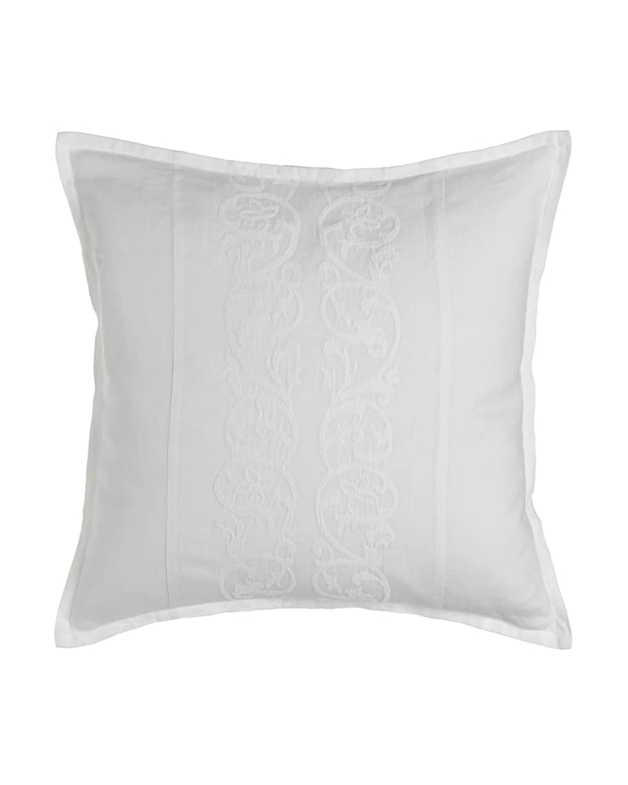 Image 1 of 3: Allegra European Sham with Embroidered Inset