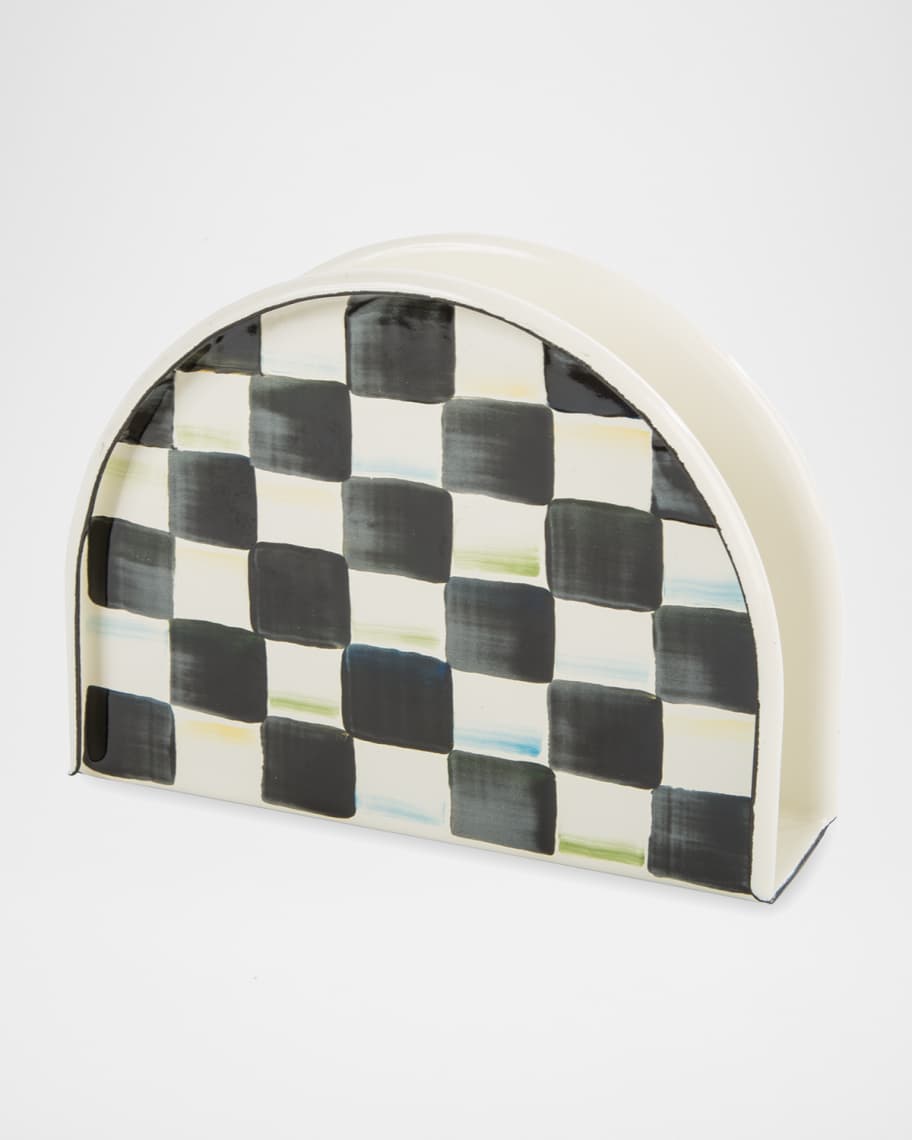 Courtly Check Enamel Napkin Holder