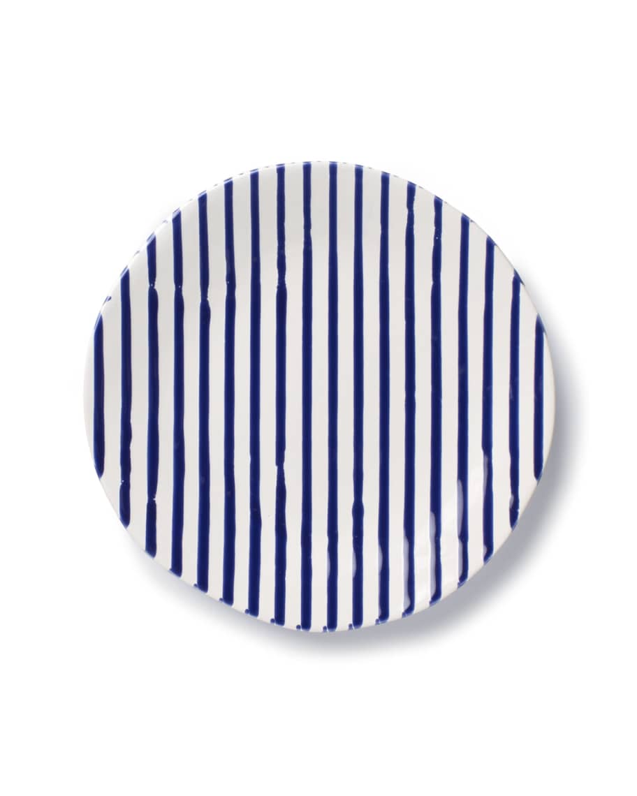 Image 1 of 2: Stripe Salad Plate