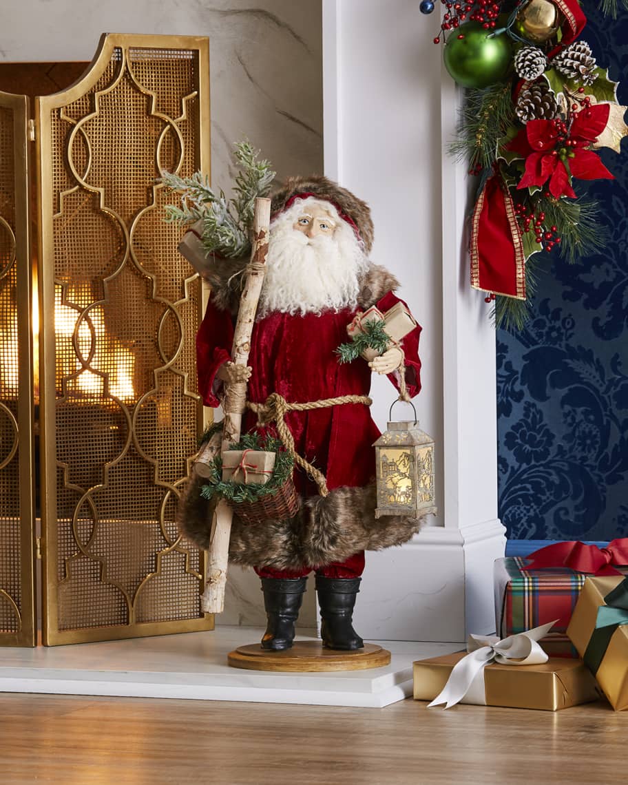 Lynn Haney Woodland Santa Figure | Horchow