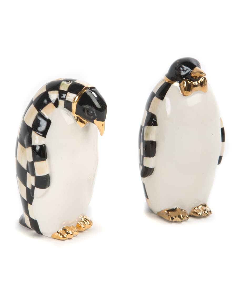 Image 2 of 2: Courtly Check Penguin Salt & Pepper Shakers