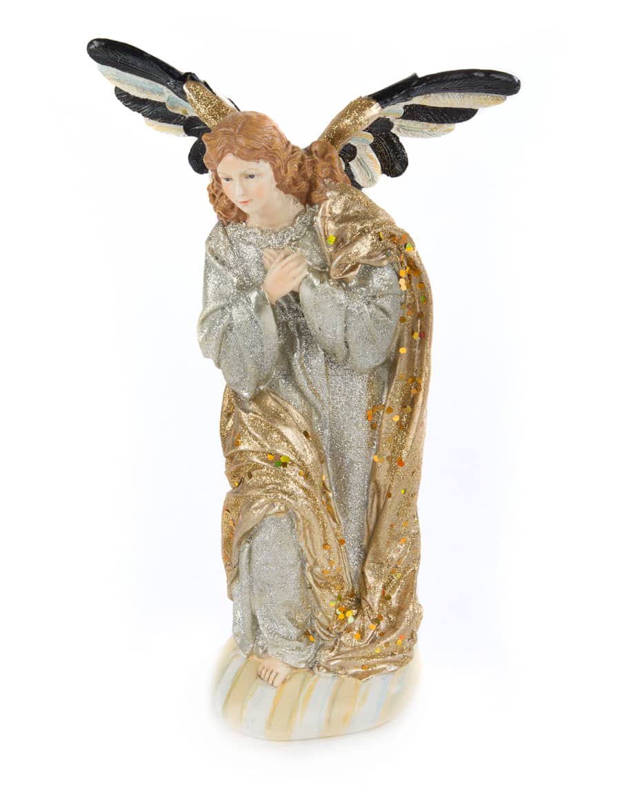 Image 2 of 4: Silver Lining Angel & Animal Nativity Figurines, Set of Three