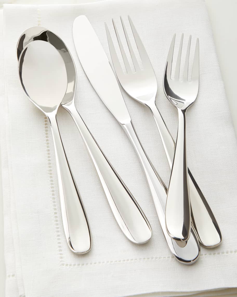 Nambe Paige 45Piece Stainless Steel Flatware Set Horchow