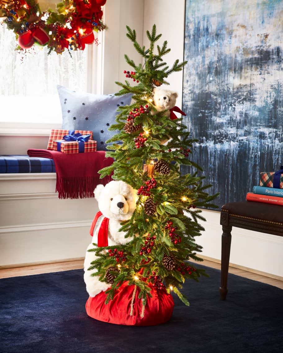 Image 1 of 1: Polar Bear Play Christmas Tree