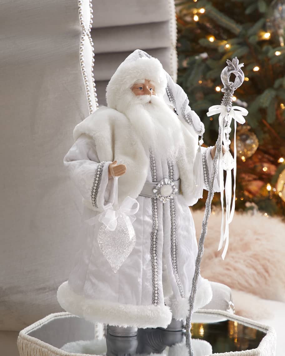 Image 1 of 1: Crystal Tabletop Santa
