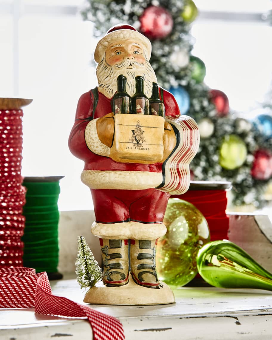 Image 1 of 1: Wine Santa Figurine