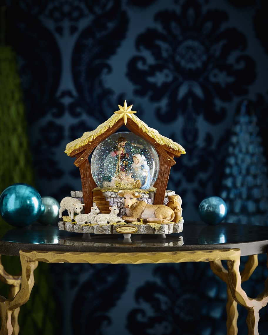 Image 1 of 1: Asleep In the Manger Snow Globe