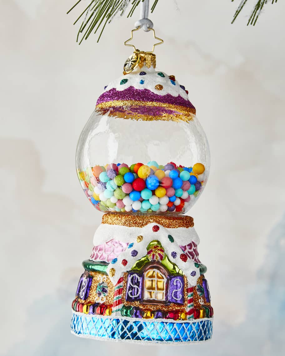 Christopher Radko Adorno Decorativo De Navidad De Cristal Europeo Hecho