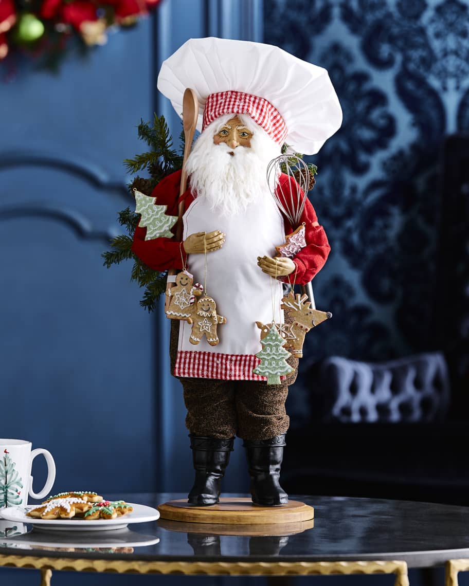 Lynn Haney Chef Santa Figure | Horchow