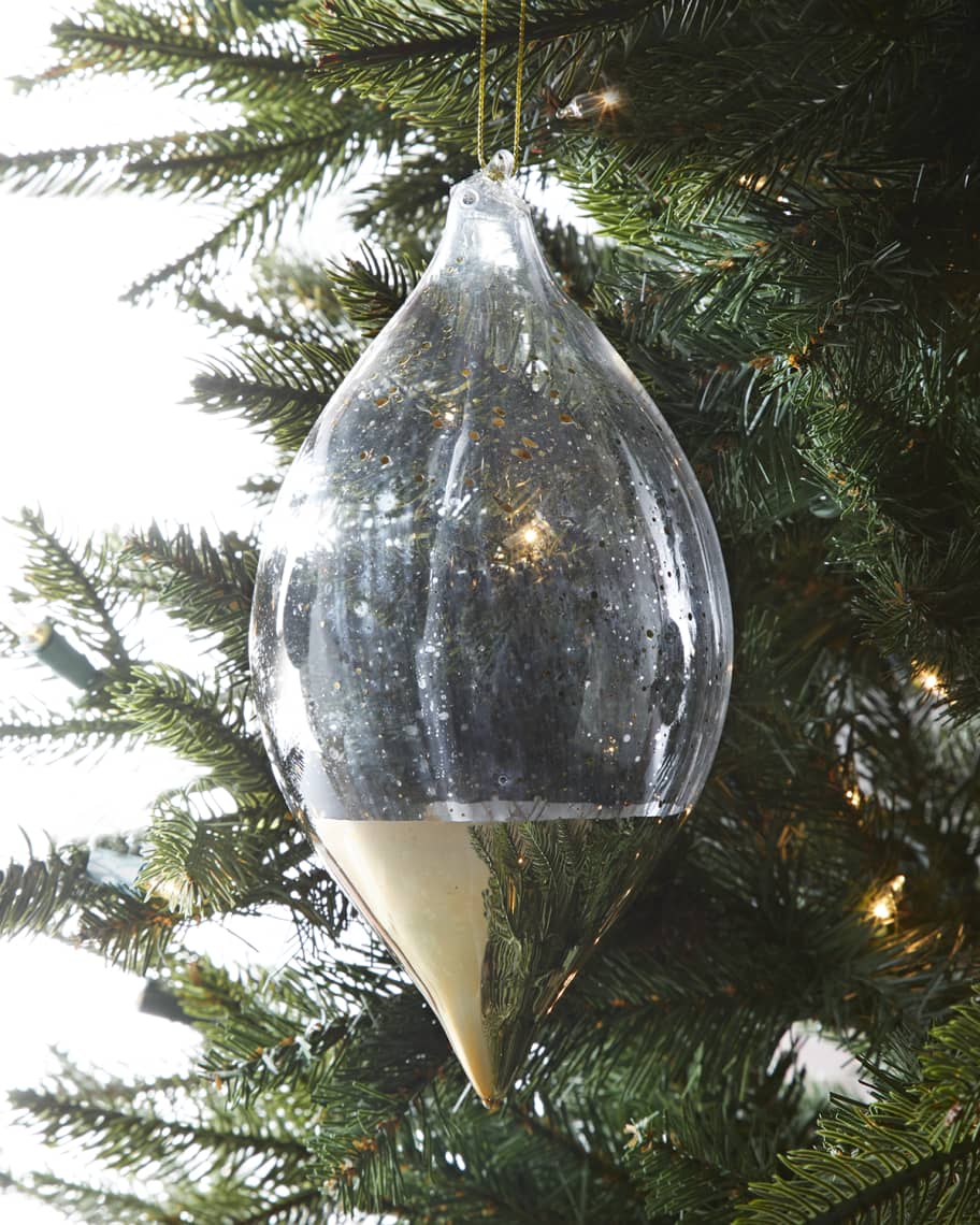 Image 1 of 1: Glass Finial 8" Christmas Ornament