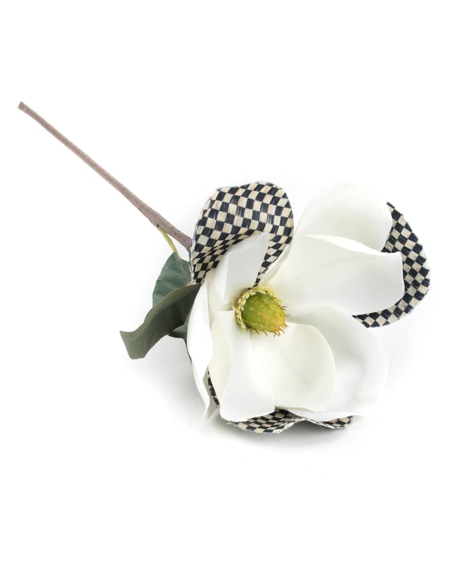 MacKenzieChilds Courtly Check White Magnolia Pick Horchow