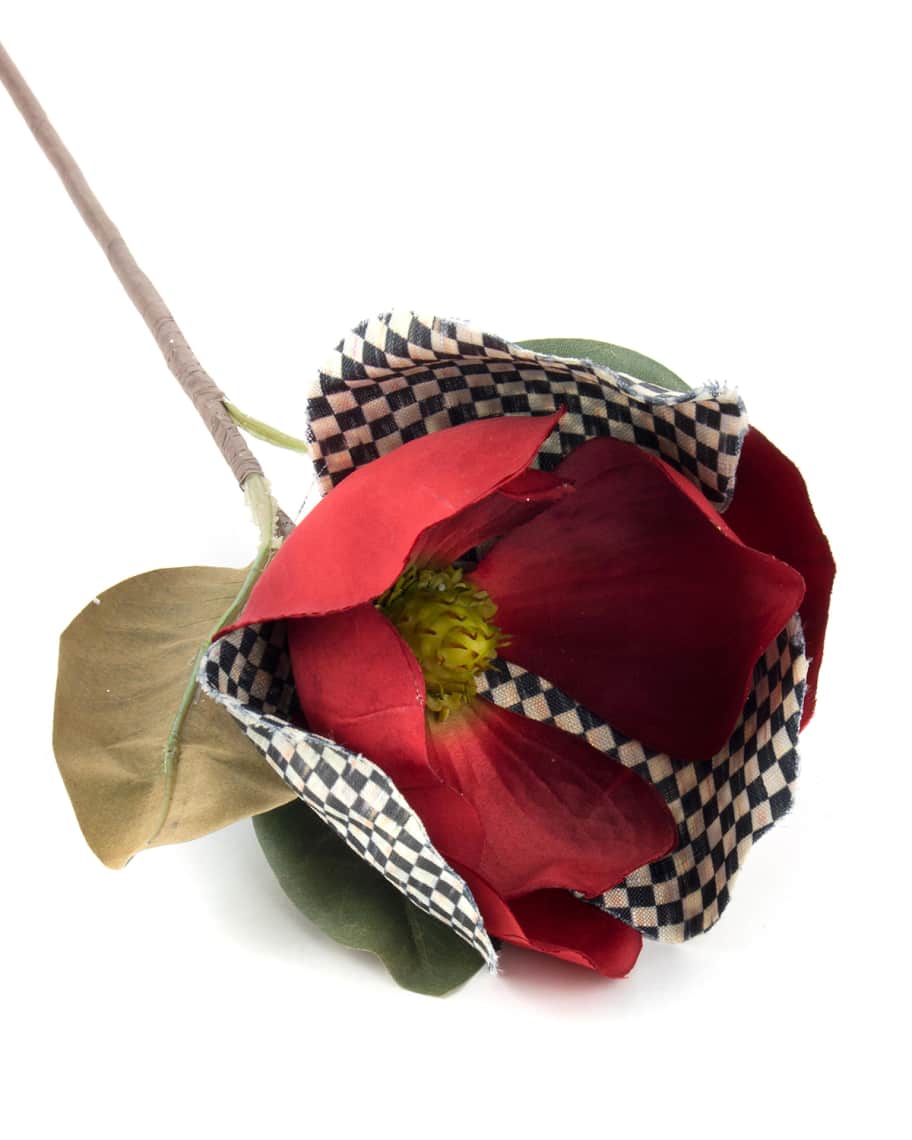 MacKenzieChilds Courtly Check Red Magnolia Pick Horchow