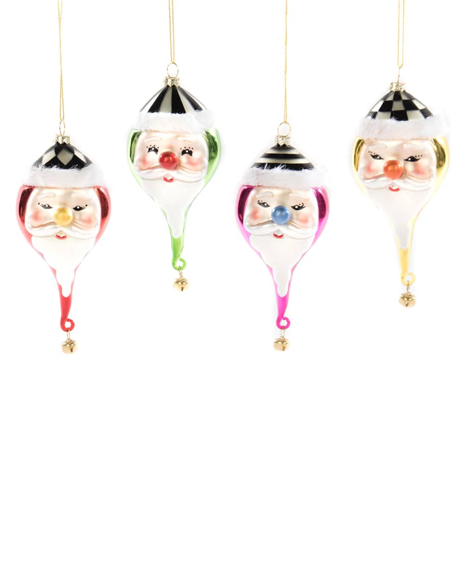 Image 1 of 1: Jolly St. Nick Ornaments, Set of 4
