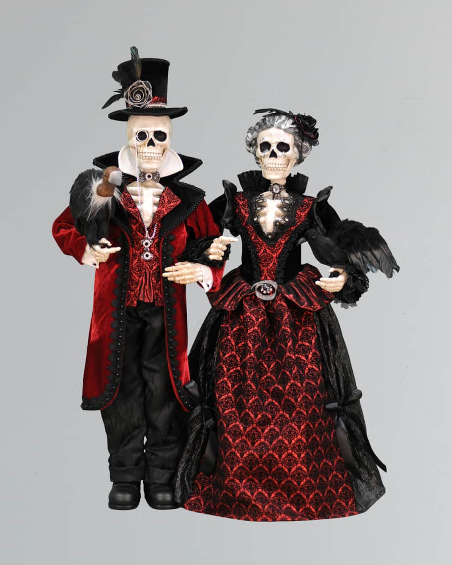 Karen Didion Originals Edward & Angelica Skeletons | Horchow