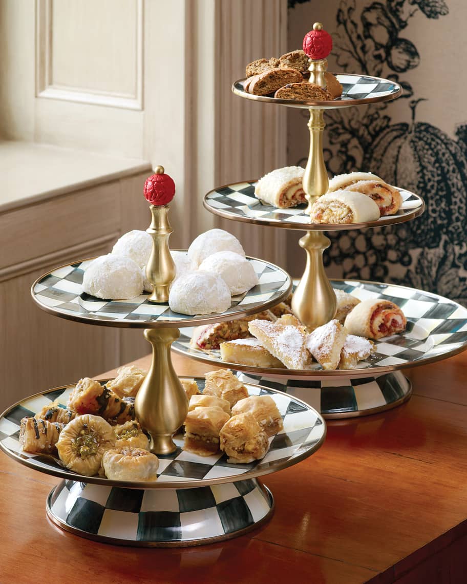 Image 2 of 7: Courtly Check Two-Tier Sweet Stand