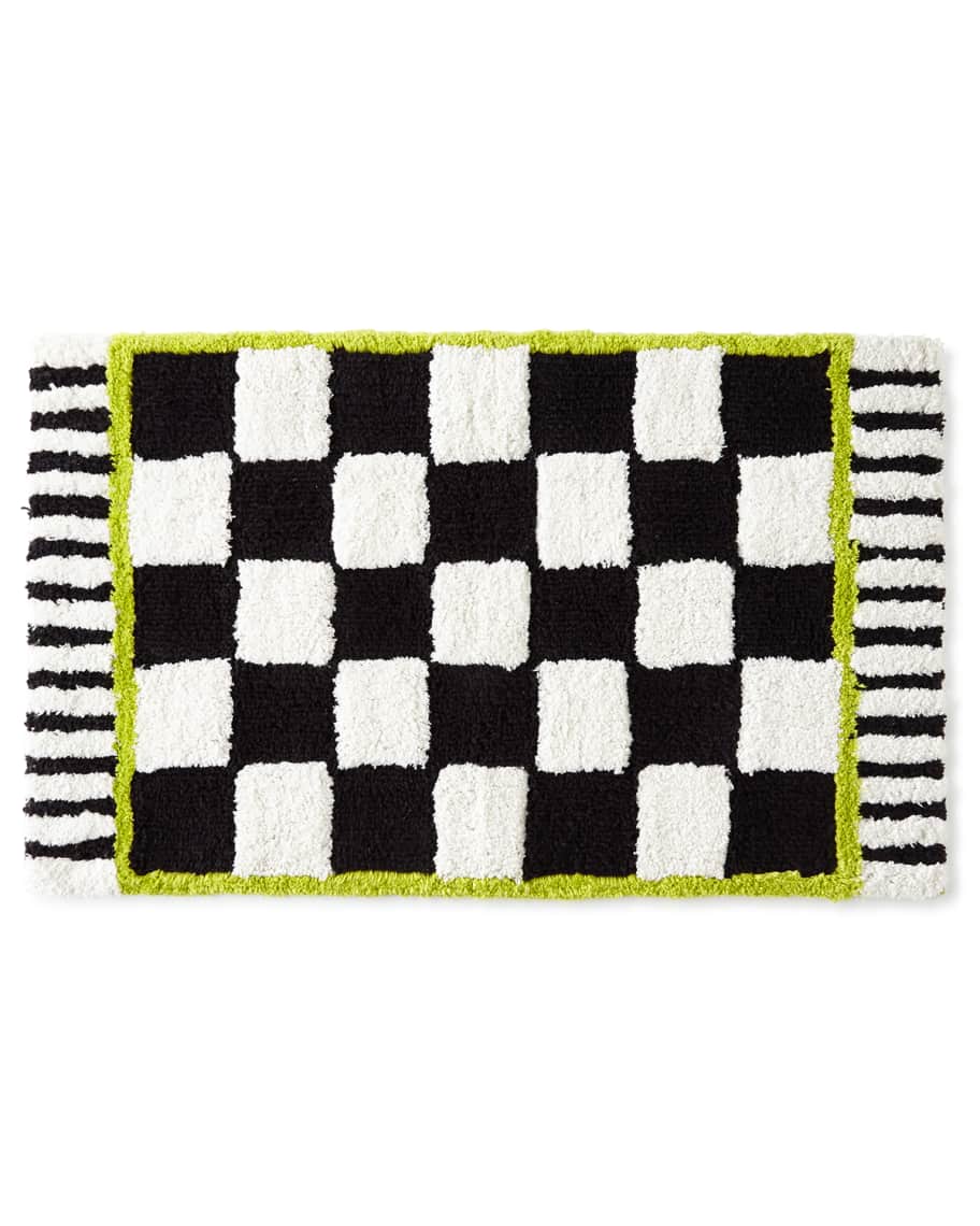Image 1 of 1: Courtly Check Bath Rug, 34" x 24"