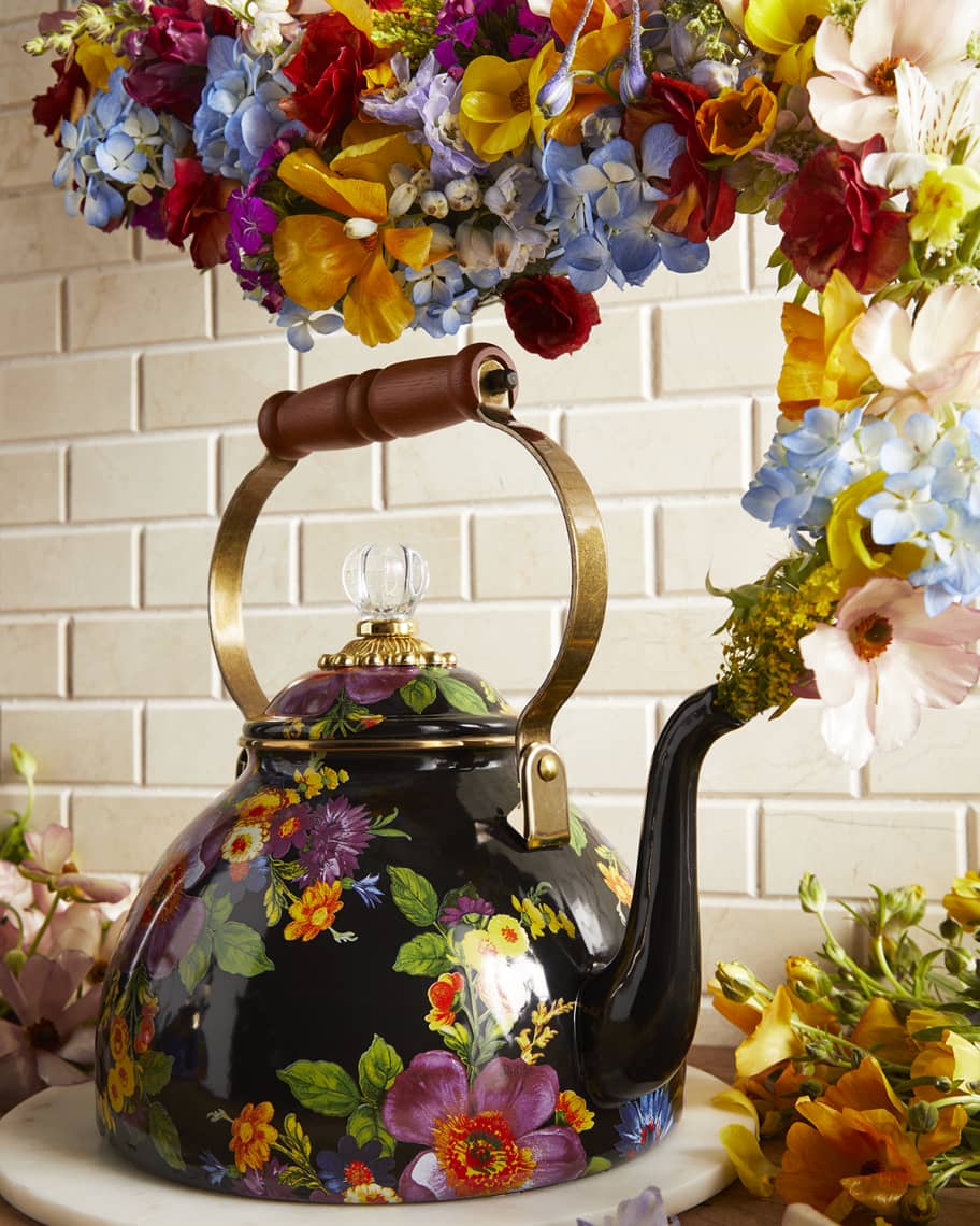 Image 2 of 3: Flower Market Three-Quart Tea Kettle